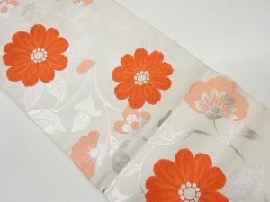 花唐草模様織出し名古屋帯